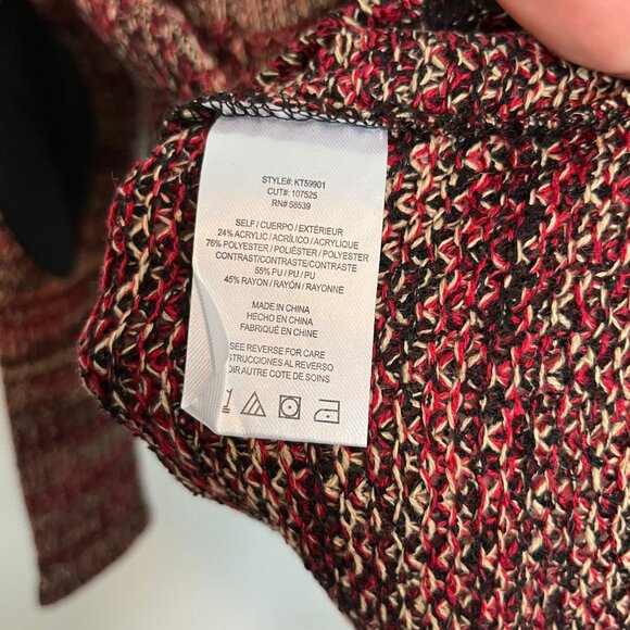 Kut from the Kloth. Knit Sweater. Red, Yellow and Black. Fits M. - Picture 8 of 8